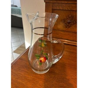 Vintage West‎ Virginia Glass Fruit Pitcher